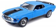 Ford Mustang Mach 1 1970 blue model car