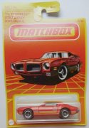 Pontiac Firebird 1971 Formula Matchbox