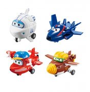 Super Wings 4-pack 5cm Flip, Todd, Astra, Agent Chase