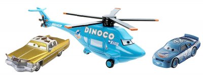 Dinoco 3-pack Helicopter, Tex Dinoco, Dinoco Kalle (liten skada i plasten på förpackningen)