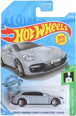 Hot Wheels Porsche Panamera Turbo S E-Hybrid Sport Turismo Gray Tint Windows 