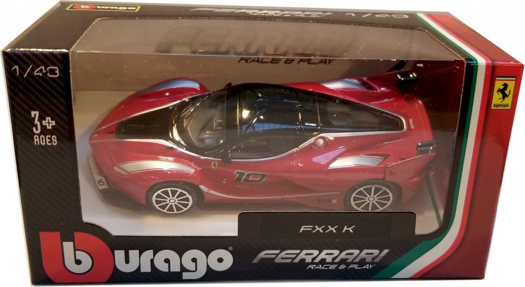 Bburago Ferrari Race & Play Modellauto FXX K 1:43 Spielzeugauto 