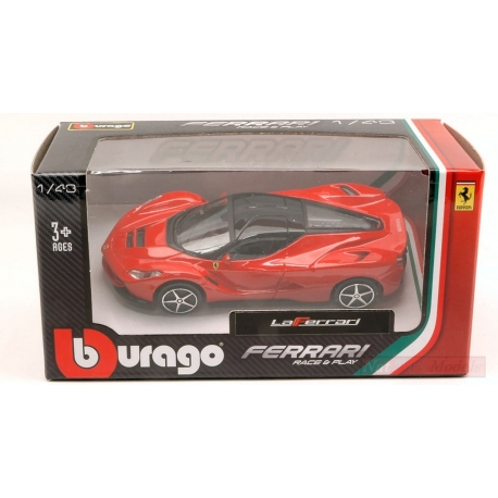 Bburago Ferrari Race & Play Modellauto LaFerrari 1:43 Spielzeugauto Auto 