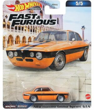 Alfa Romeo Giulia Sprint GTA orange F&amp;F - Hot Wheels 1:64