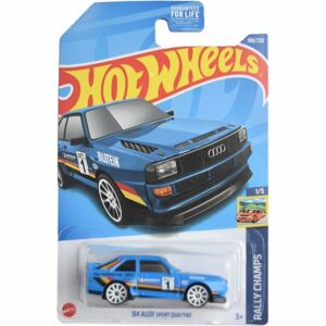 Audi Quattro Sports 1984 sininen - Hot Wheels 1:64