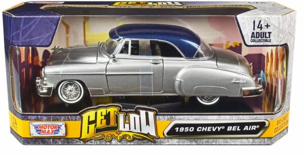 Chevrolet Bel Air 1950 low rider silver/blå - skala 1:24 - Bild 2