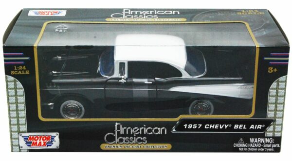 Chevrolet Bel Air 1957 - svart/vit - Skala 1:24 - Bild 2