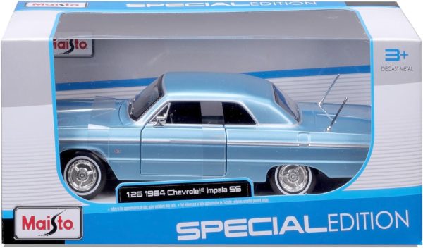 Chevrolet Impala SS 1964 blå - skala 1:24 - Bild 3
