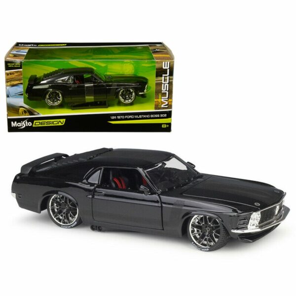 Ford Mustang Boss 302 Tuning black 1970 - Scale 1:24 - Image 2
