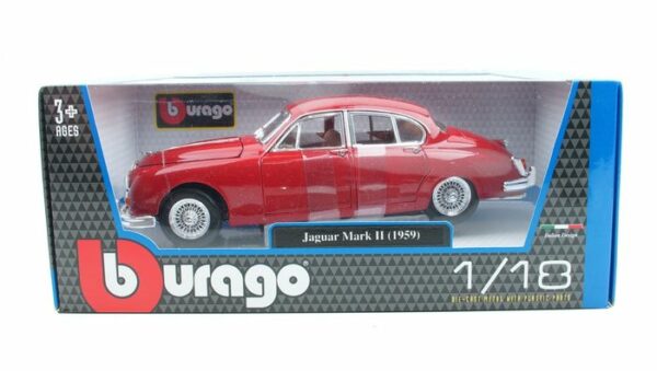 Jaguar Mk II 1959 röd - skala 1:18 - Bild 2