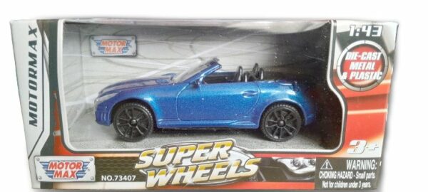 Mercedes SLK55 AMG 2005 blå - skala 1:43 - Bild 2