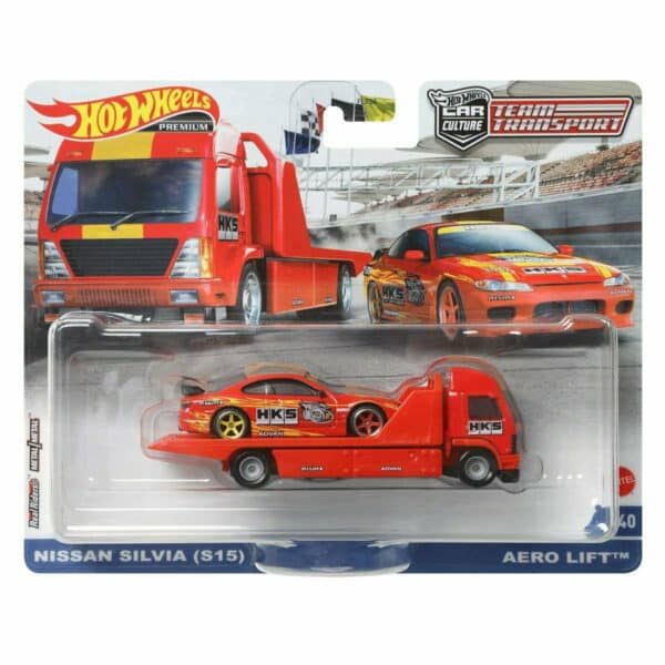 Nissan Silvia S15 "HKS" & Aero Lift - Hot Wheels 1:64