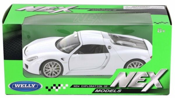 Porsche 918 Spyder open - vit - skala 1:24 - Bild 2