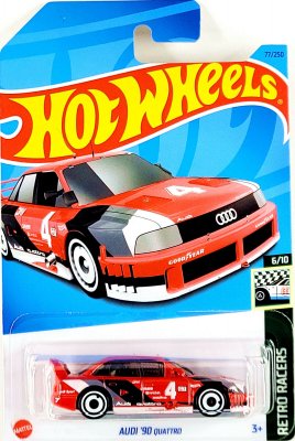 Audi Quattro 1990 punainen - Hot Wheels 1:64