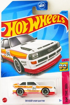Audi Quattro Sports 1984 valkoinen - Hot Wheels 1:64