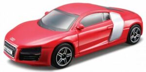 Audi R8 2009 - punainen - mittakaava 1:43