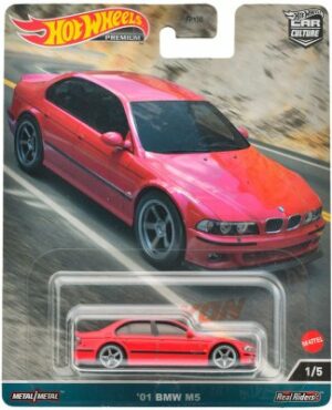 BMW M5 E39 2001 röd - Hot Wheels 1:64