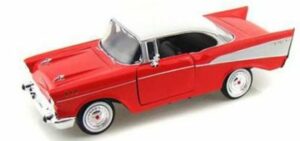 Chevrolet Bel Air 1957 rød/hvid - skala 1:24
