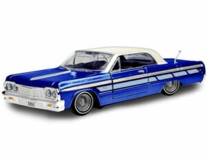 Chevrolet Impala low rider 1964 blue - scale 1:24