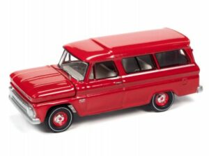 Chevrolet Suburban 1966 red - scale 1:64