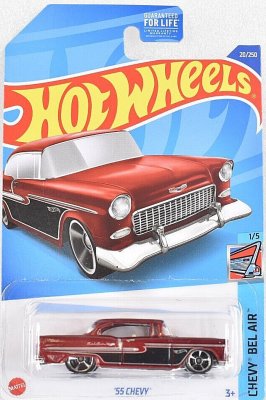Chevrolet BelAir 55 red Hot Wheels 1 64 PlayLek