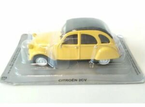 Citroen 2CV super, yellow - scale 1:43