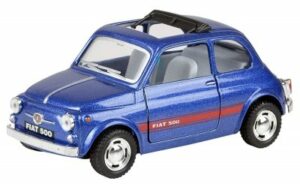 Fiat 500 sininen - mittakaava 1:24