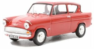 Ford Anglia Mk1 105E punainen - mittakaava 1:43