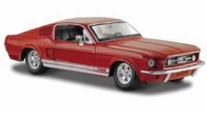 Ford Mustang GT 1967 rød - skala 1:24