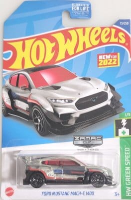 Ford Mustang Mach E-1400 silver (Zamac) - Hot Wheels 1:64