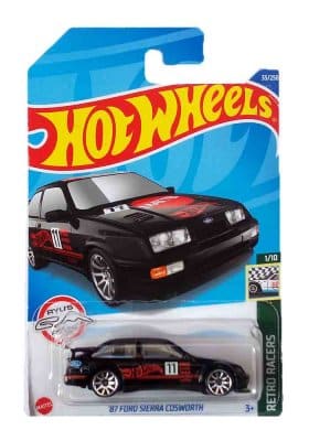 Ford Sierra Cosworth 1987 black - Hot Wheels 1:64