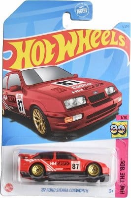 Ford Sierra Cosworth 1987 red - Hot Wheels 1:64