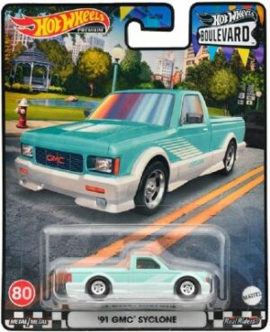 GMC Syclone 1991 vihreä/valkoinen - Hot Wheels 1:64