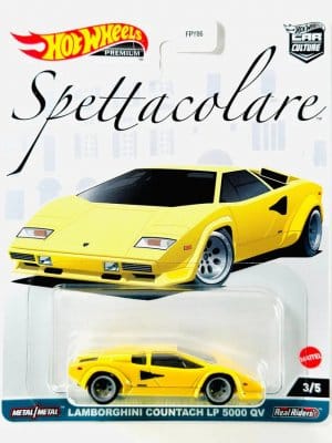 Lamborghini Countach LP 5000 QV keltainen - Hot Wheels 1:64