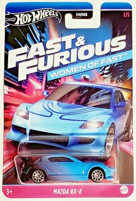 Mazda RX-8 sininen Fast &amp; Furious - Hot Wheels 1:64