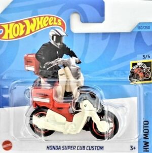 MC Honda Super Cub Custom punainen/valkoinen - Hot Wheels 1:64