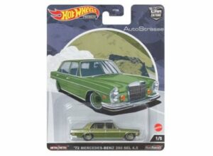 Mercedes 280 SEL 1972 green - Hot Wheels 1:64