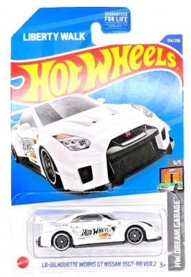 Nissan 35GT-RR LB Sil. white - Hot Wheels 1:64