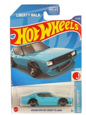 Nissan Skyline 2000gtr Lbwk Cyan - Hot Wheels