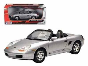 Porsche Boxster Cab 2010 hopea – mittakaava 1:24