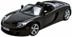 Porsche Carrera GT musta - Mittakaava 1:43