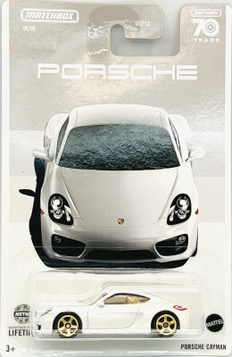 Porsche Cayman weiB Matchbox 1 64 PlayLek
