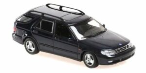 Saab 9-5 Estate 1999 tummansininen - mittakaava 1:43