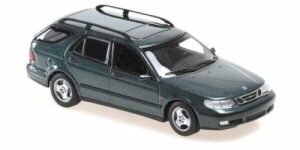 Saab 9-5 Estate 1999 tummanvihreä - mittakaava 1:43