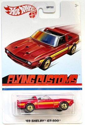 Shelby GT -500 1969 Red (Flying Customs) - Hot Wheels