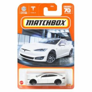 Tesla Model S white - Matchbox 1:64
