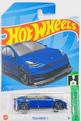 Tesla Model Y blue - Hot Wheels 1:64