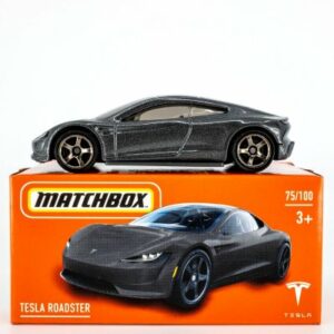 Tesla Roadster grå - Matchbox 1:64 (box)