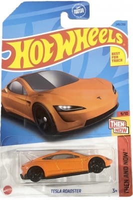 Tesla Roadster orange - Hot Wheels 1:64