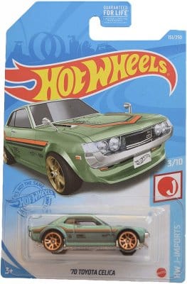 Toyota Celica 1970 grön - Hot Wheels 1:64